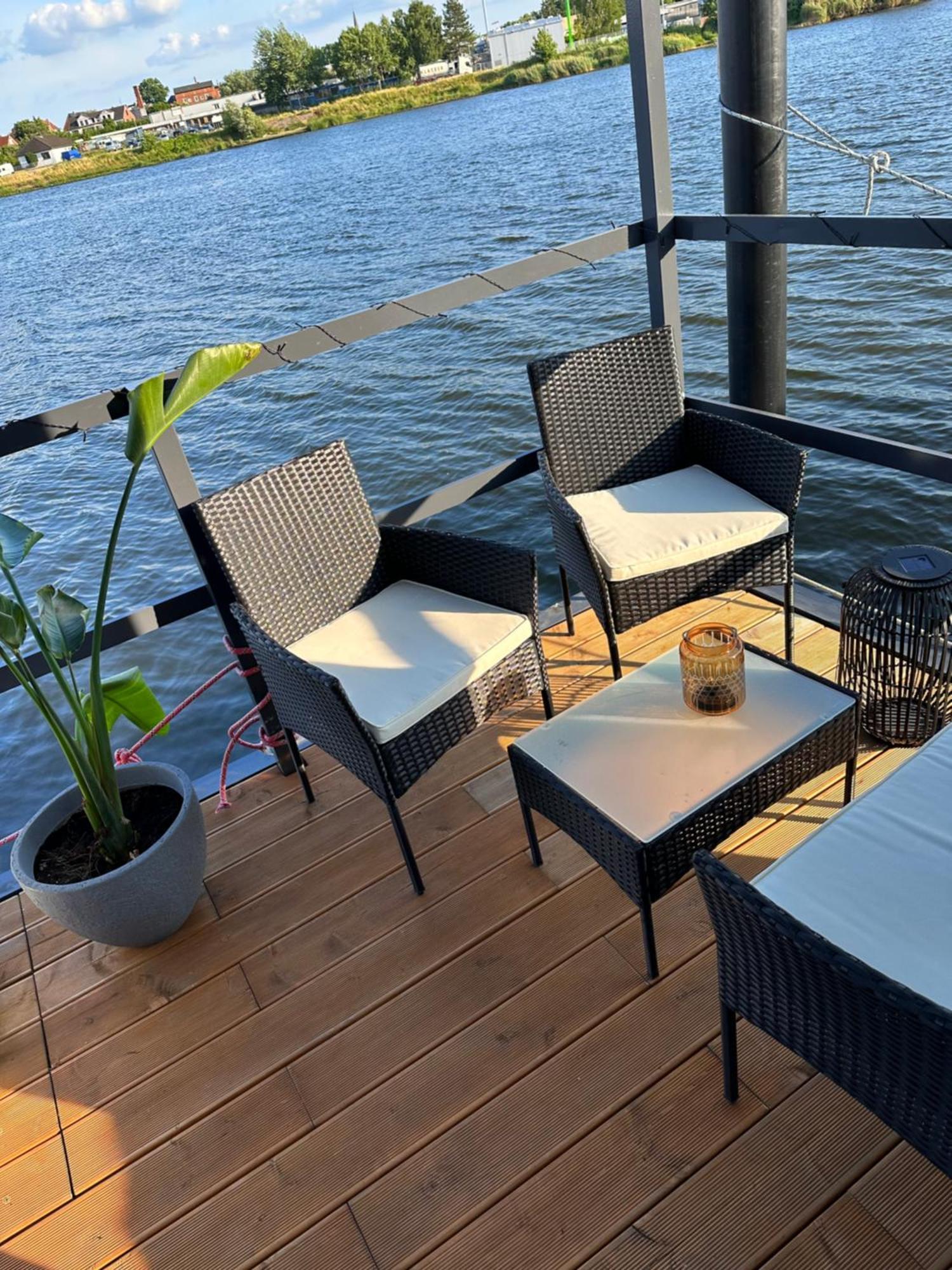 Premium Hausboot Trave Traum Leilighet Lübeck Eksteriør bilde