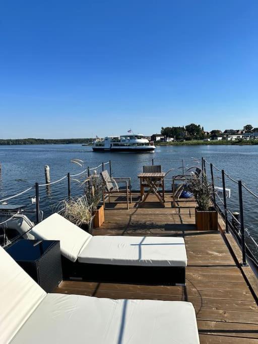 Premium Hausboot Trave Traum Leilighet Lübeck Eksteriør bilde